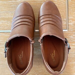 Easy Street Sienna Brown Ankle Boots